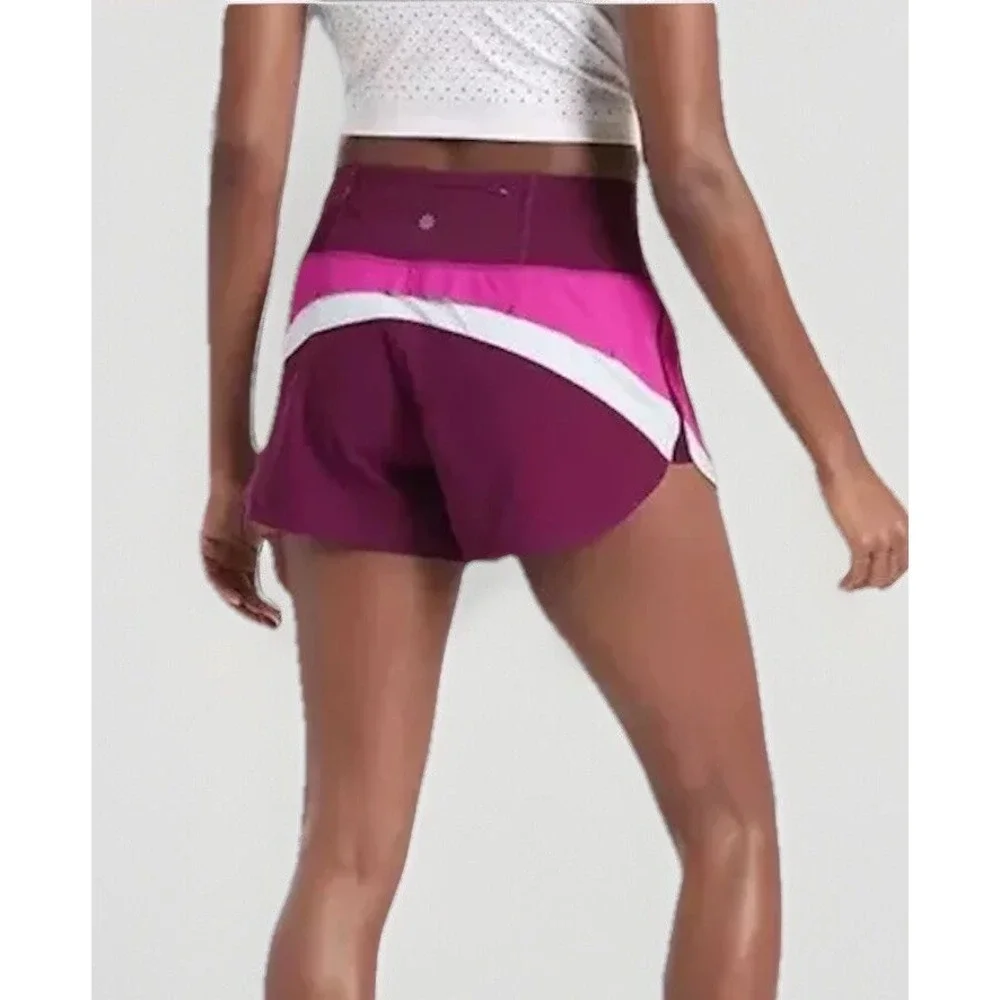 ATHLETA RUNNING FREE COLORBLOCK‎ SHORTS EUC SIZE SMALL EC